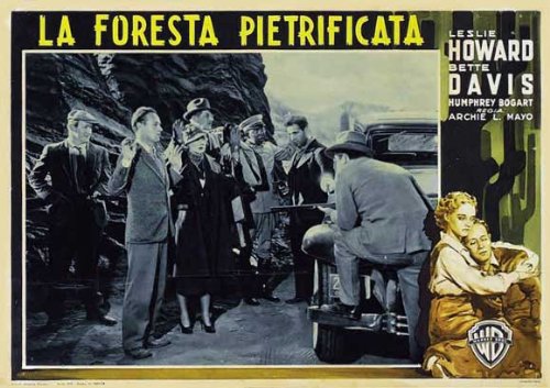 Humphrey Bogart, Paul Harvey, Joe Sawyer and Genevieve Tobin in The Petrified Forest (1936)