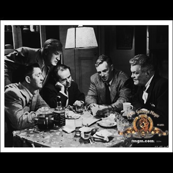 Still of Sterling Hayden, Elisha Cook Jr., Ted de Corsia, Jay C. Flippen and Joe Sawyer in Zmogzudyste (1956)