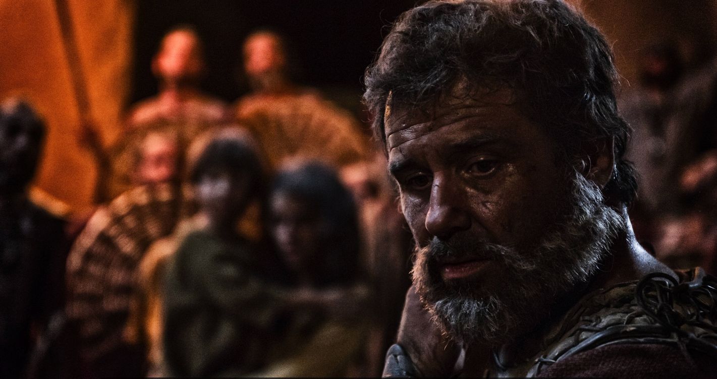 Andrew Scarborough as Joshua in The Bible.