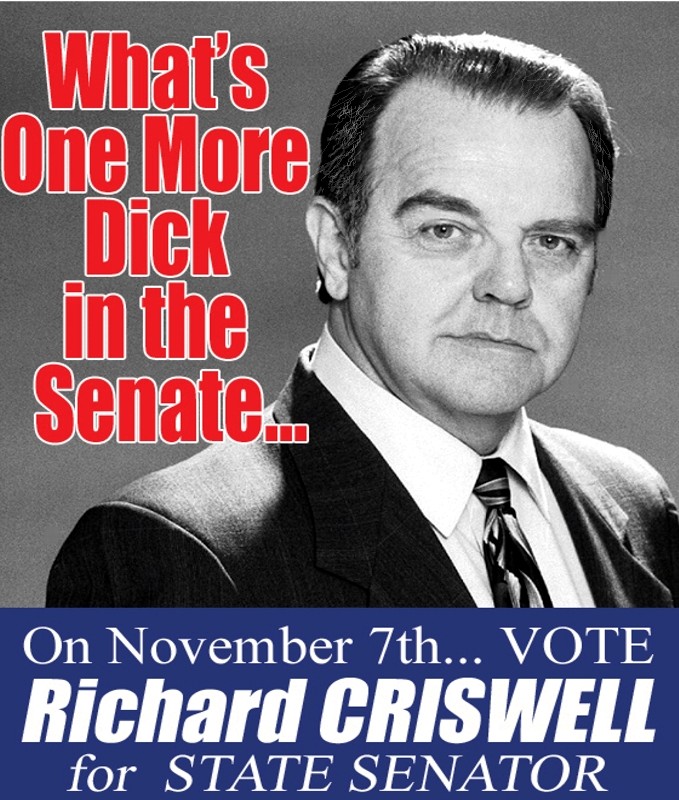 Rick as Senator Criswell in 