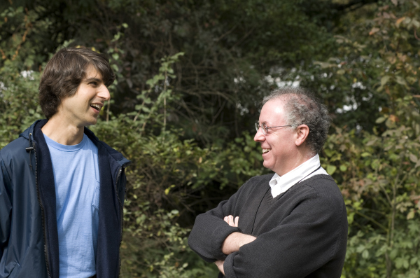 Still of James Schamus and Demetri Martin in Taking Woodstock (2009)