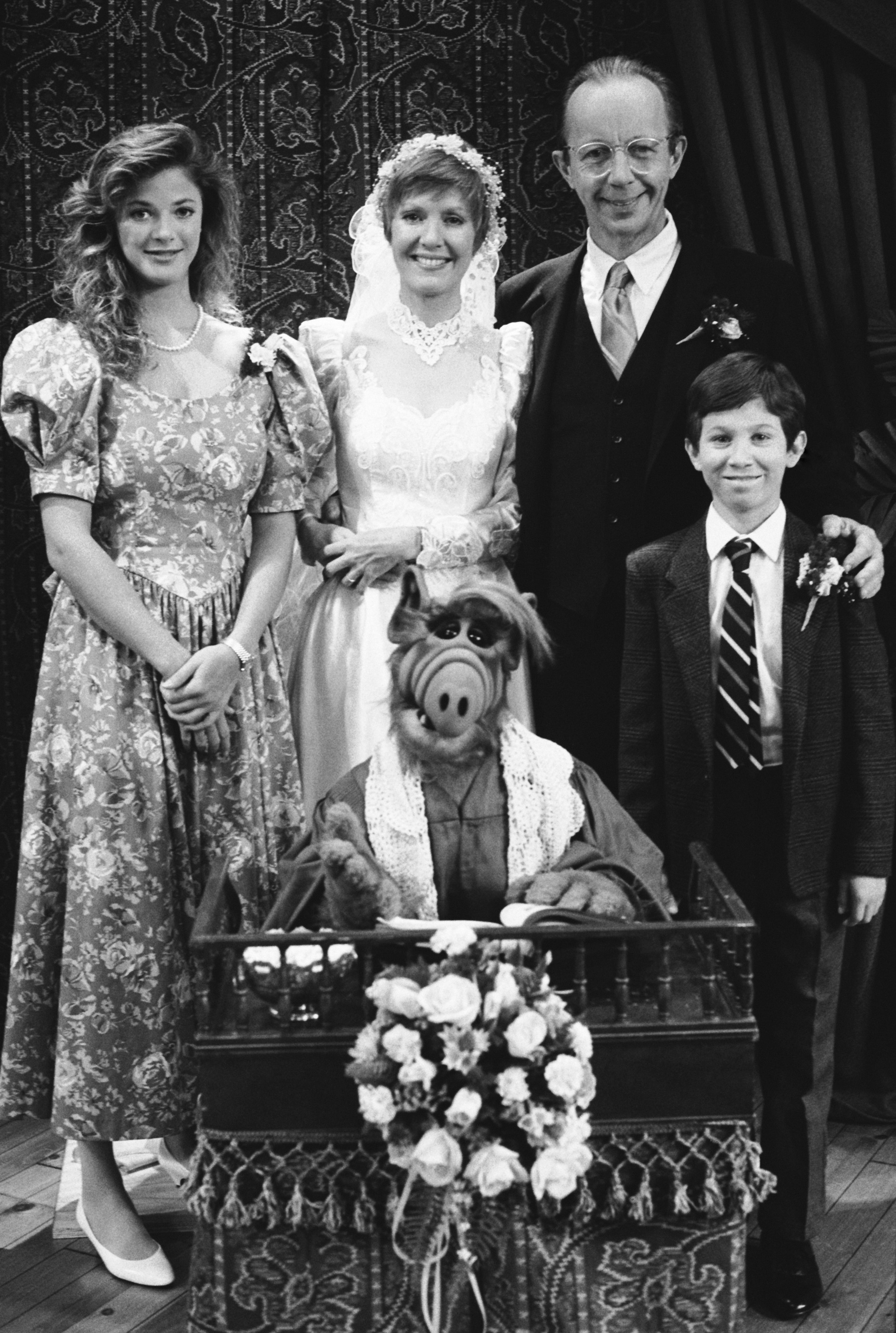 Still of Andrea Elson, Paul Fusco, Benji Gregory, Anne Schedeen and Max Wright in ALF (1986)