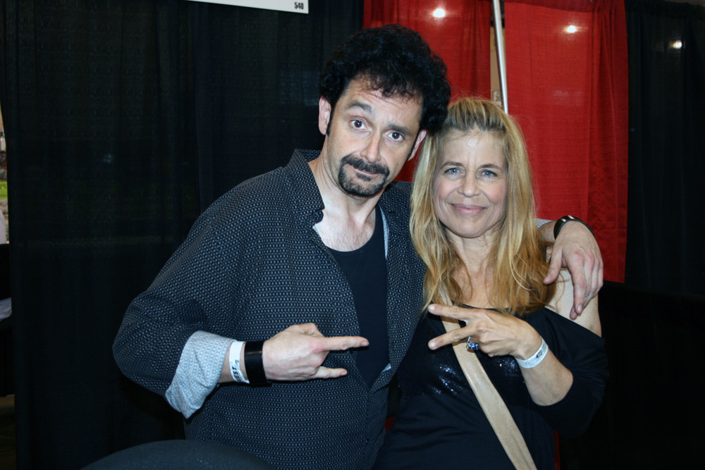 With the Lovely Linda Hamilton at the 2010 Wizard Convention in Philly.