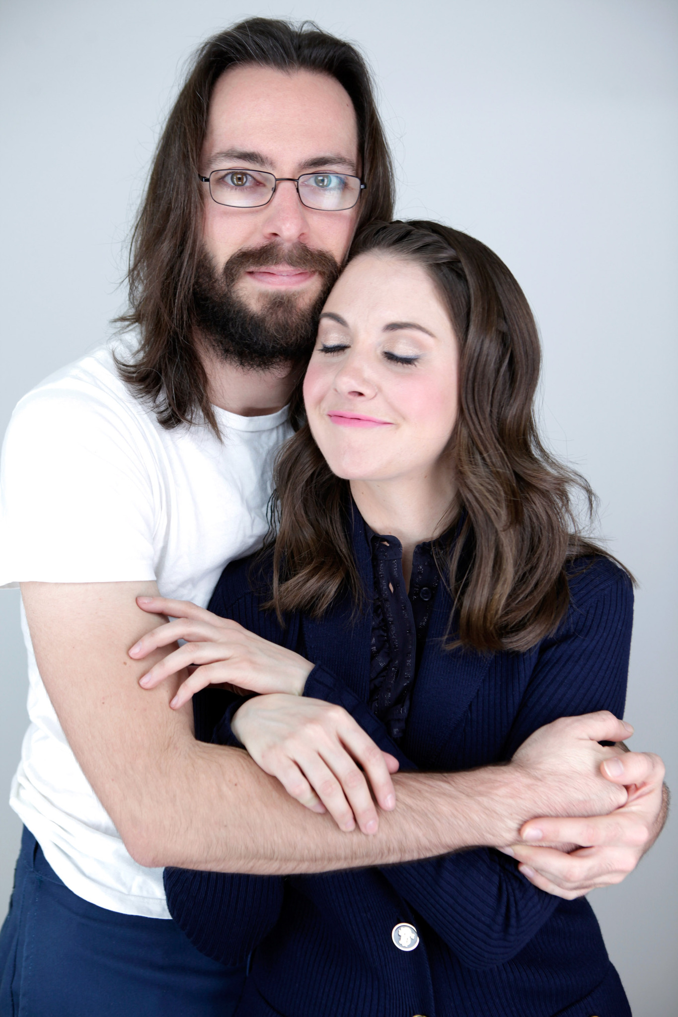 Martin Starr and Alison Brie