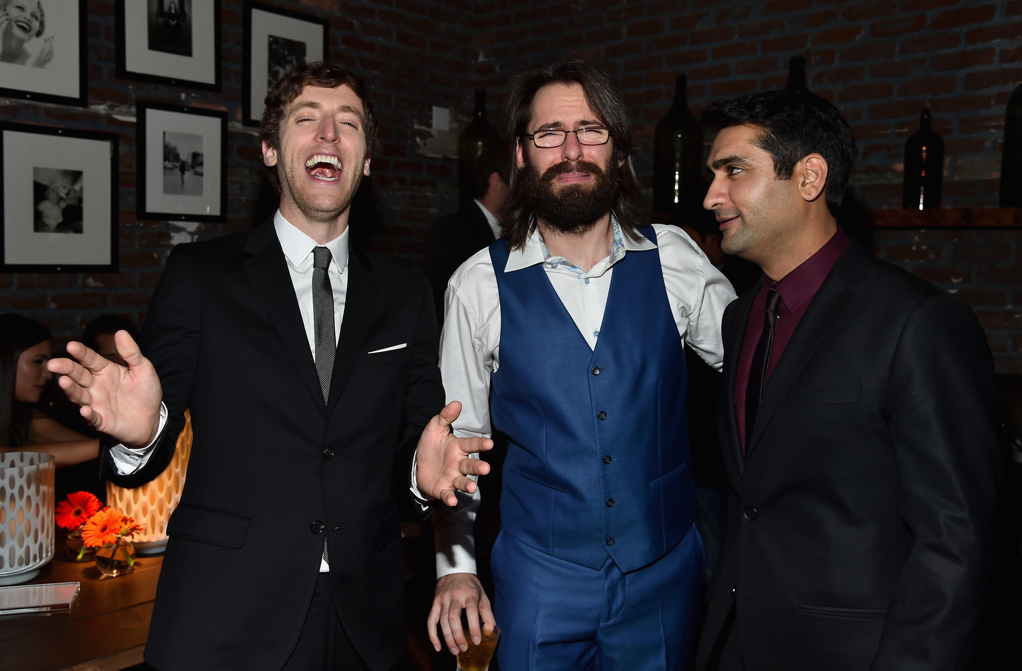 Martin Starr, Thomas Middleditch and Kumail Nanjiani at event of Silicon Valley (2014)