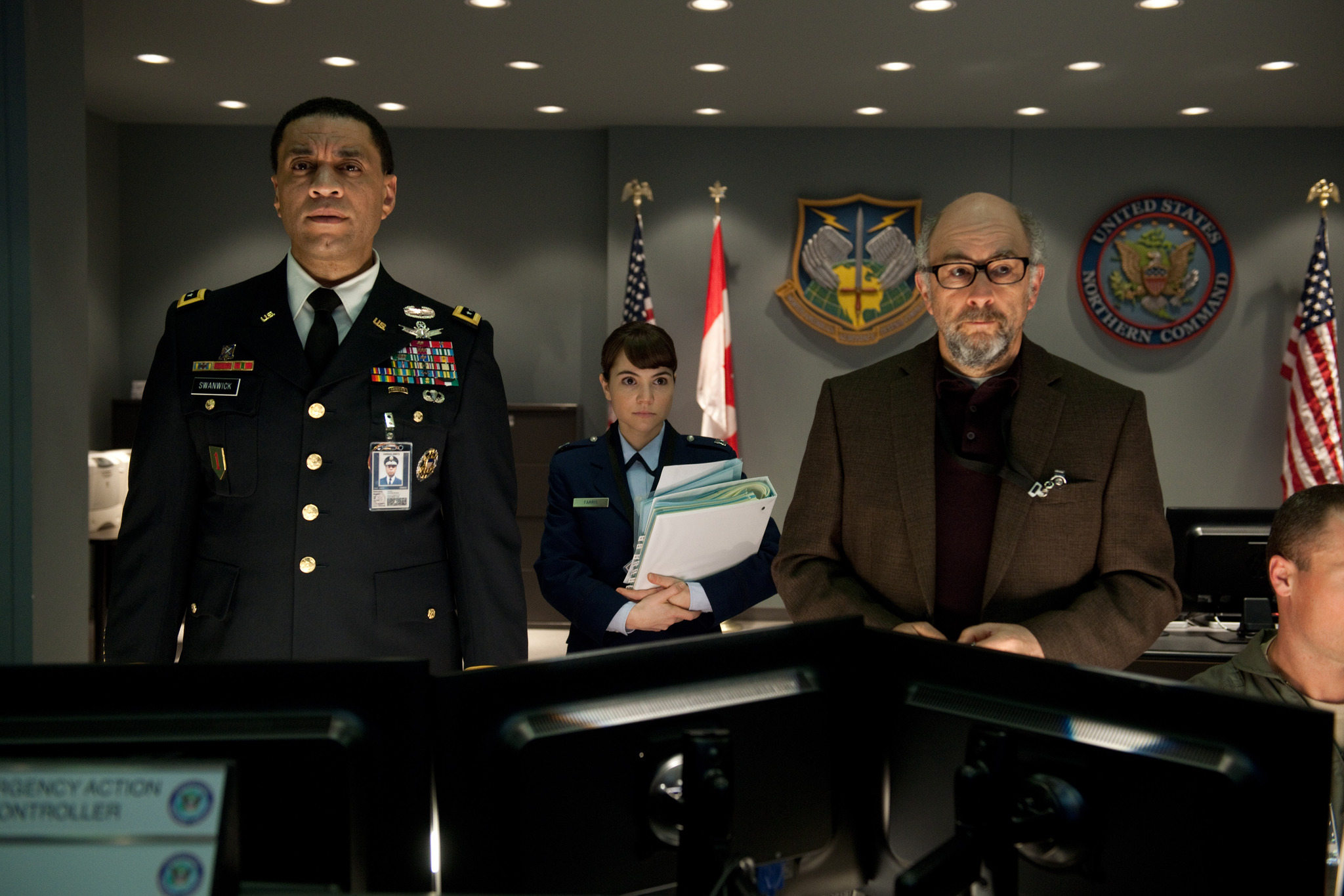 Still of Harry Lennix, Richard Schiff and Christina Wren in Zmogus is plieno (2013)