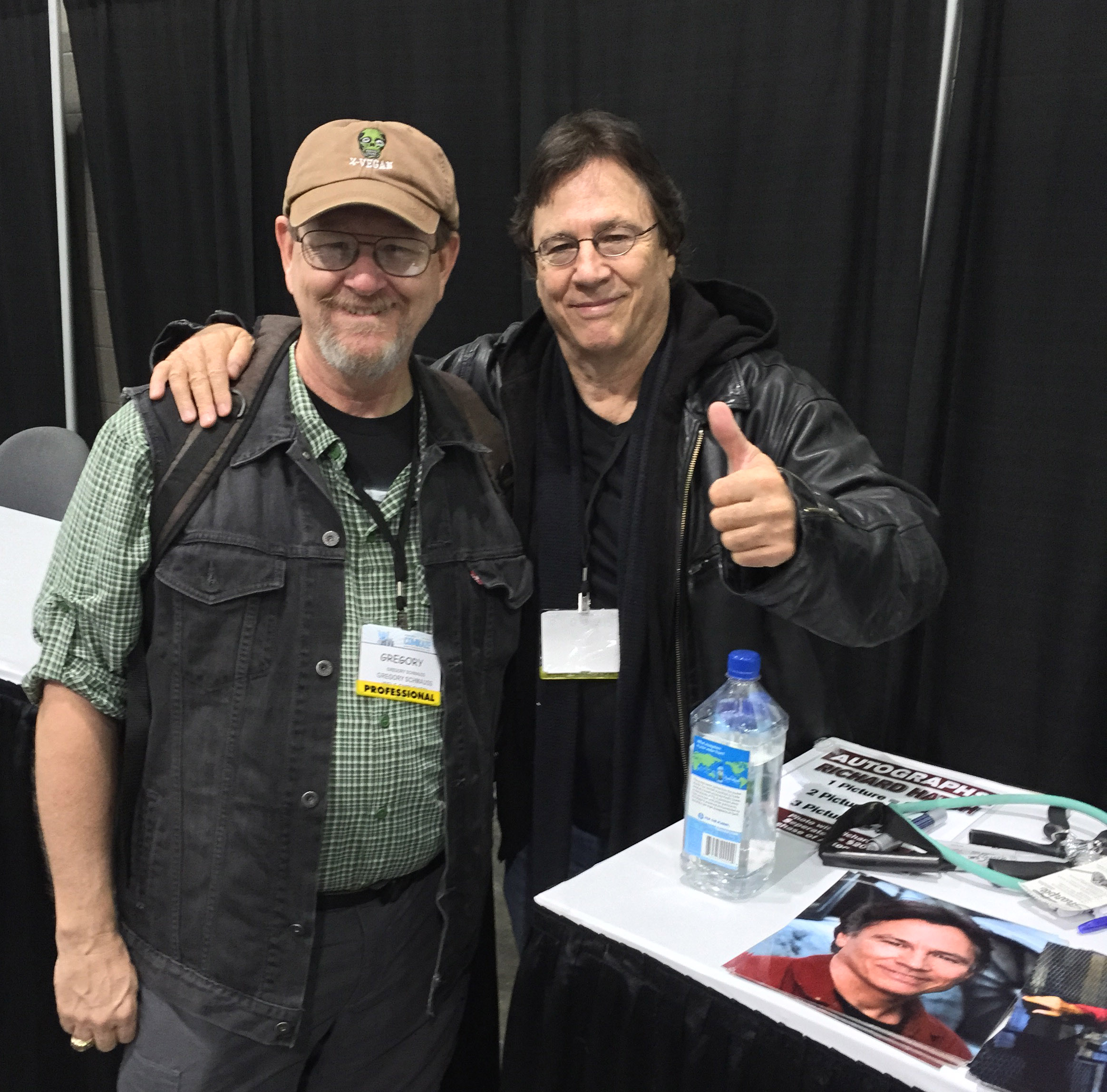 I'm pictured with Richard Hatch at the 2014 Stan Lee Comikaze Convention.