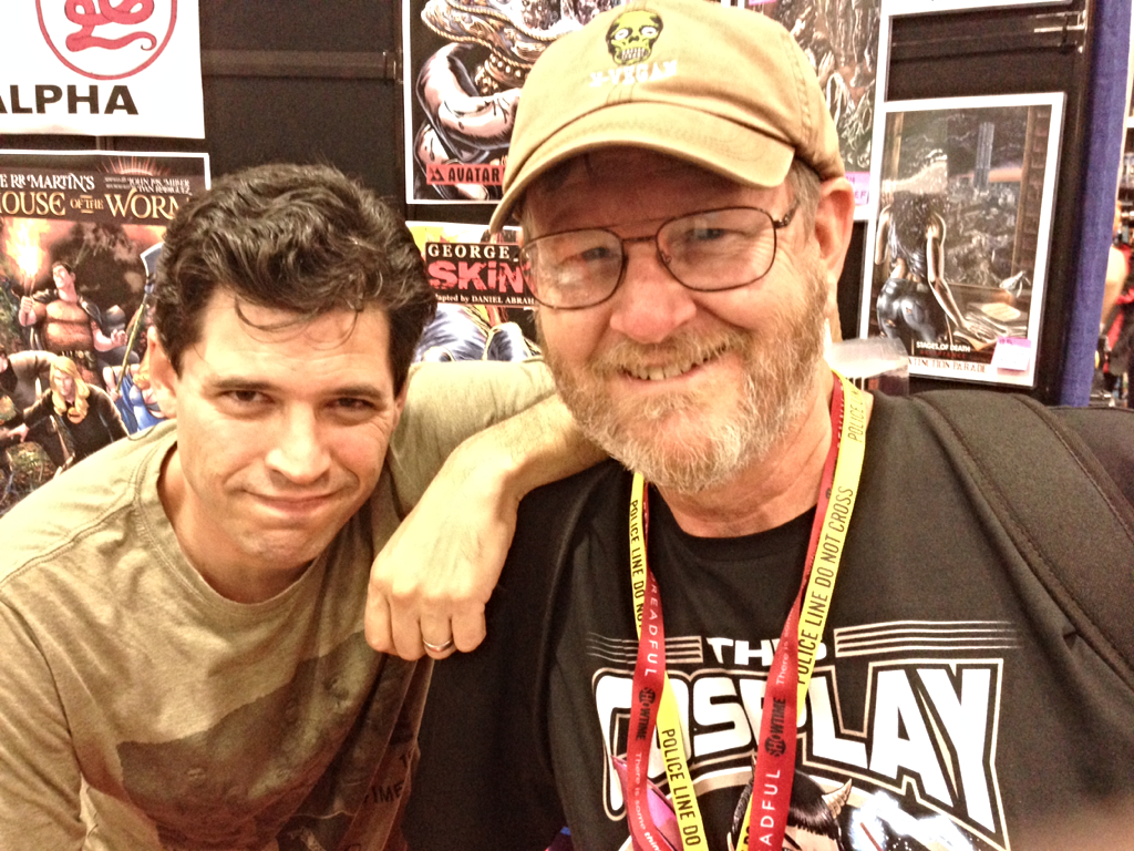I'm pictured with writer Max Brooks at his book signing at the 2014 San Diego Comic Con