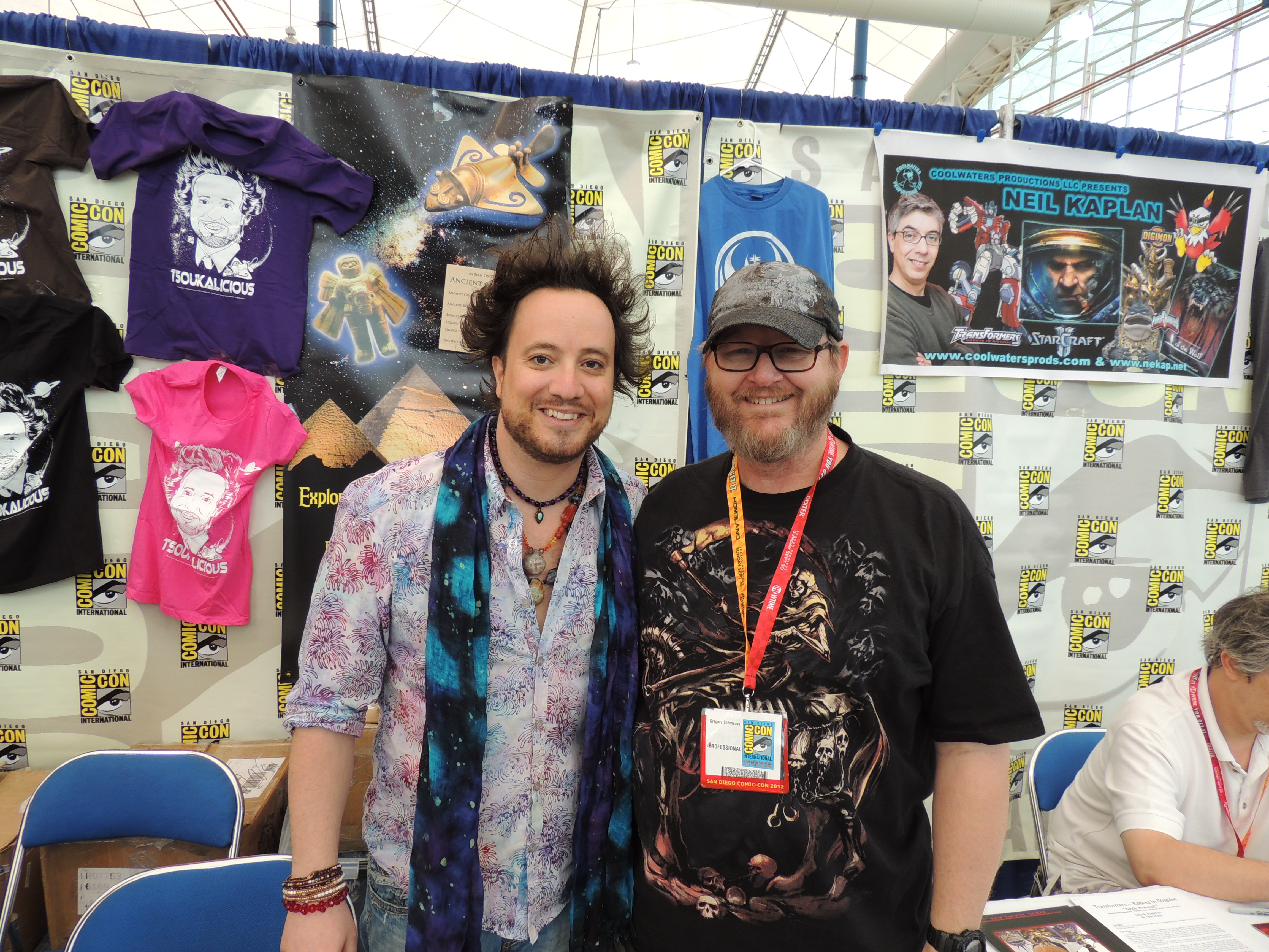 Gregory Schmauss with Giorgio A. Tsoukalos host of the History Channel's 
