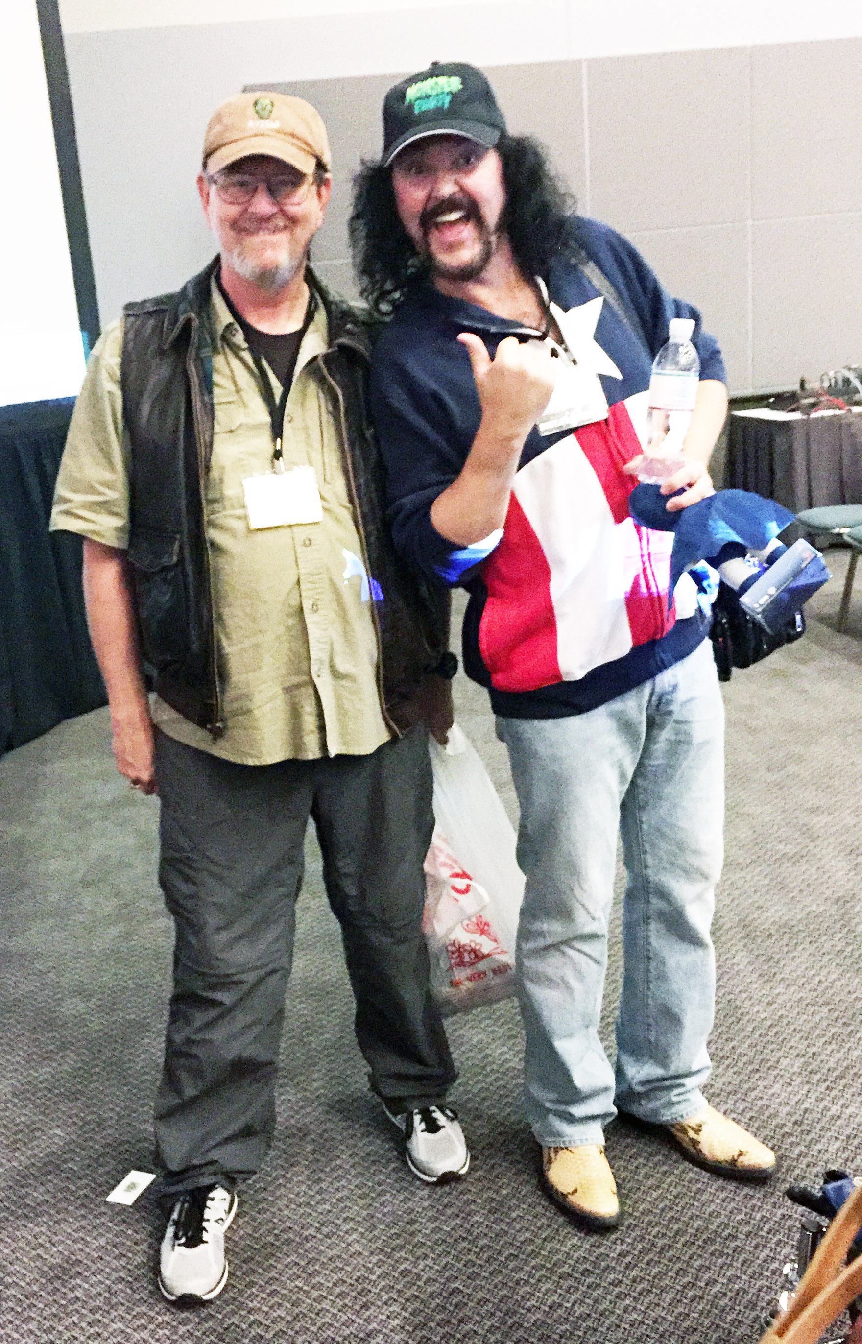 I'm pictured with Wally Wingert at the 2014 Stan Lee Comikaze Convention.