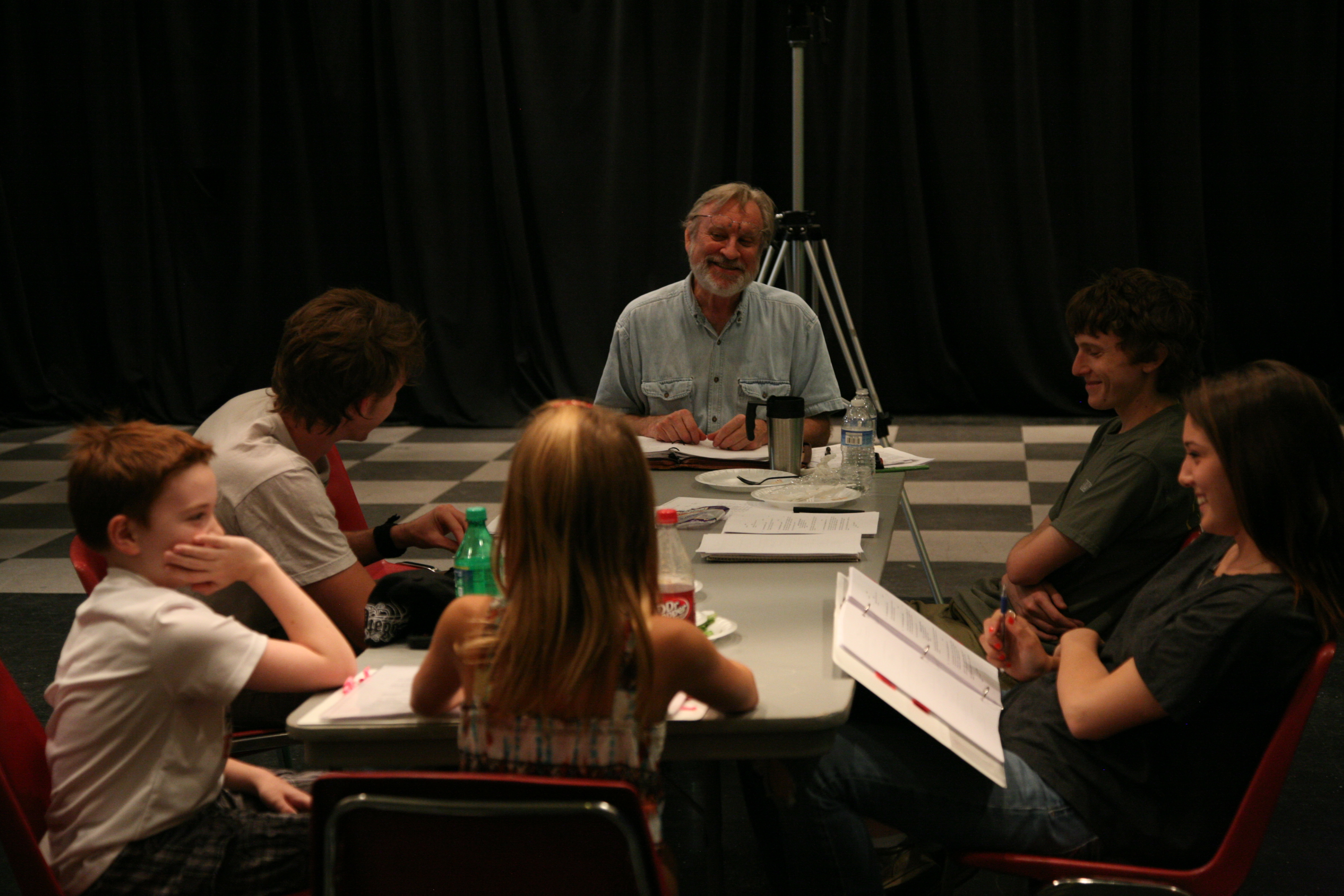 LITTLE MONSTERS, pre-production rehearsal, primary cast