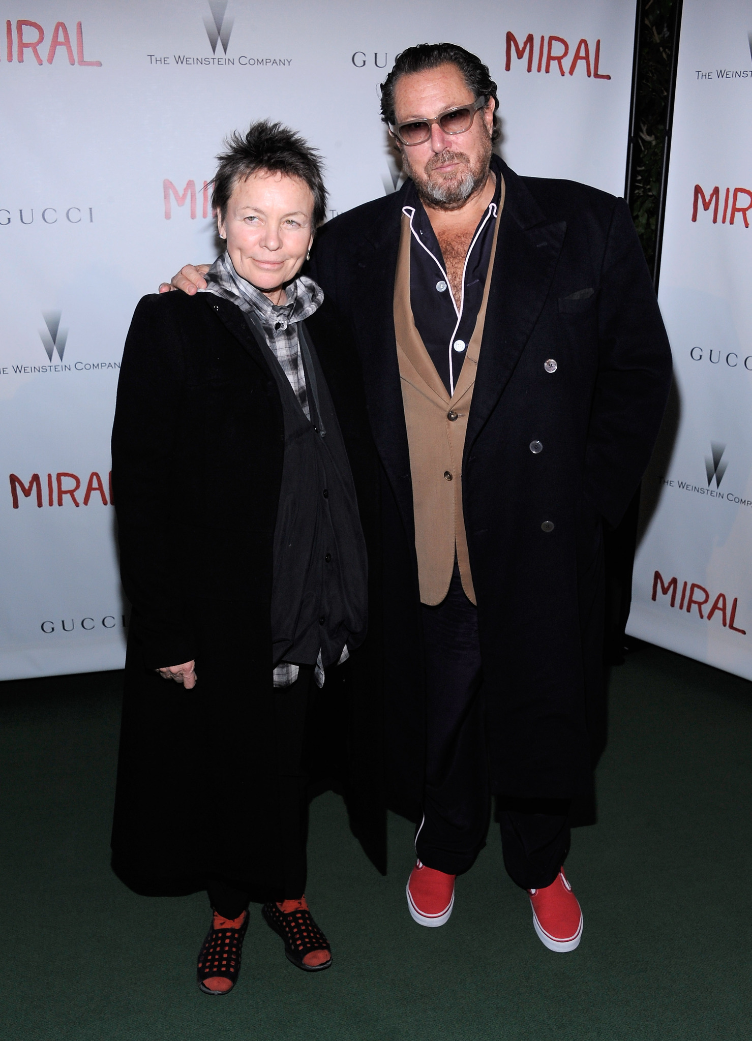 Laurie Anderson and Julian Schnabel at event of Miral (2010)