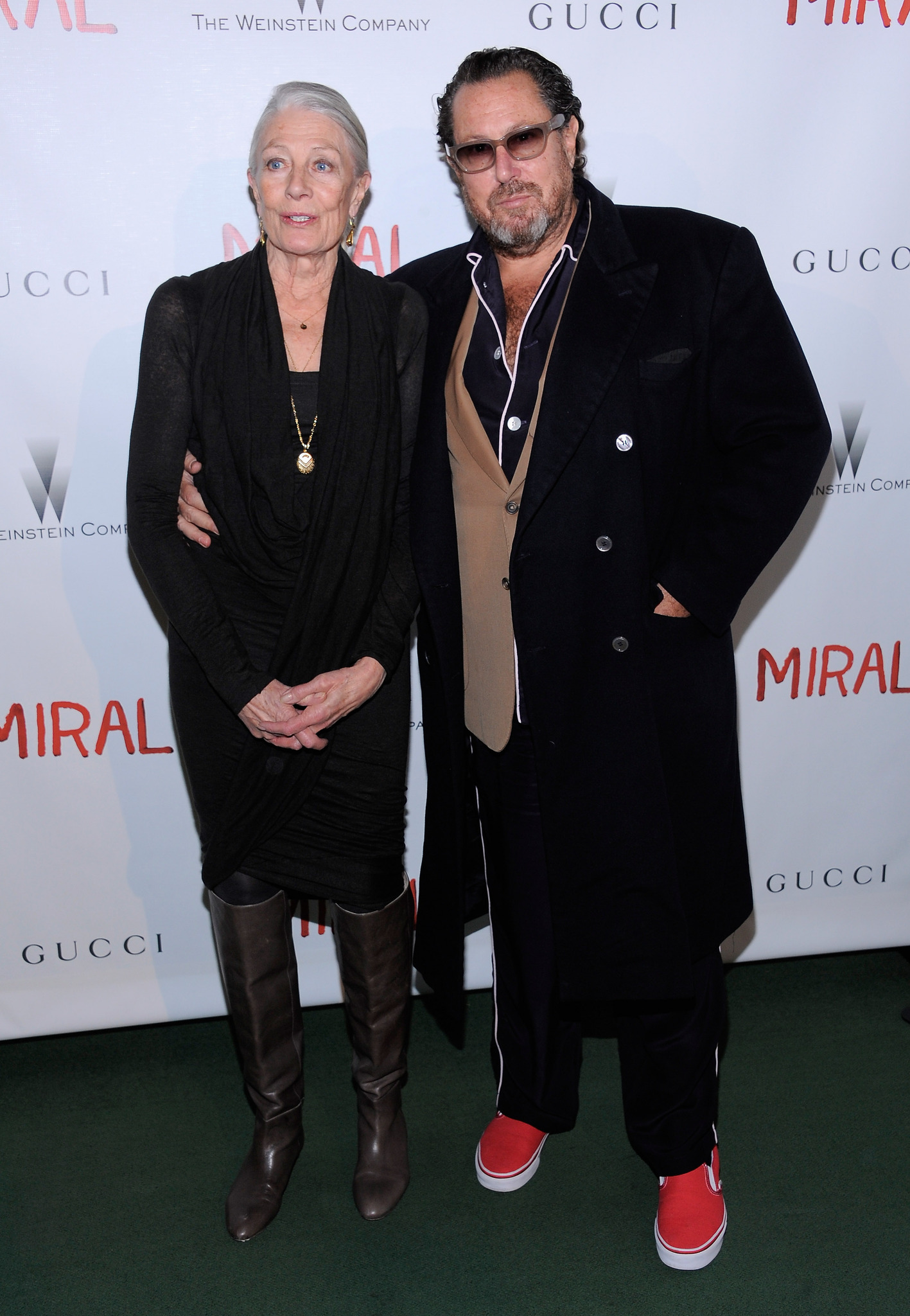 Vanessa Redgrave and Julian Schnabel at event of Miral (2010)
