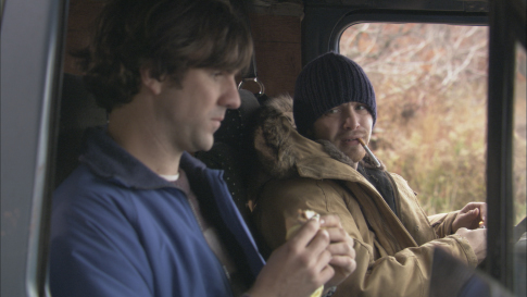 Still of Paul Schneider and Aaron Stanford in Live Free or Die (2006)