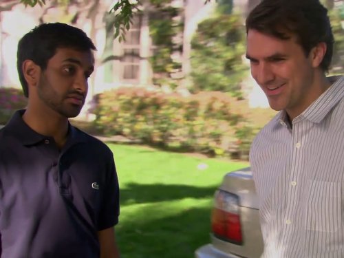 Still of Paul Schneider and Aziz Ansari in Parks and Recreation (2009)