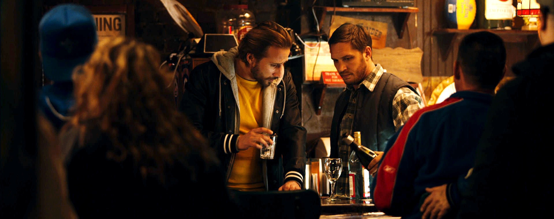 Still of Tom Hardy and Matthias Schoenaerts in The Drop (2014)
