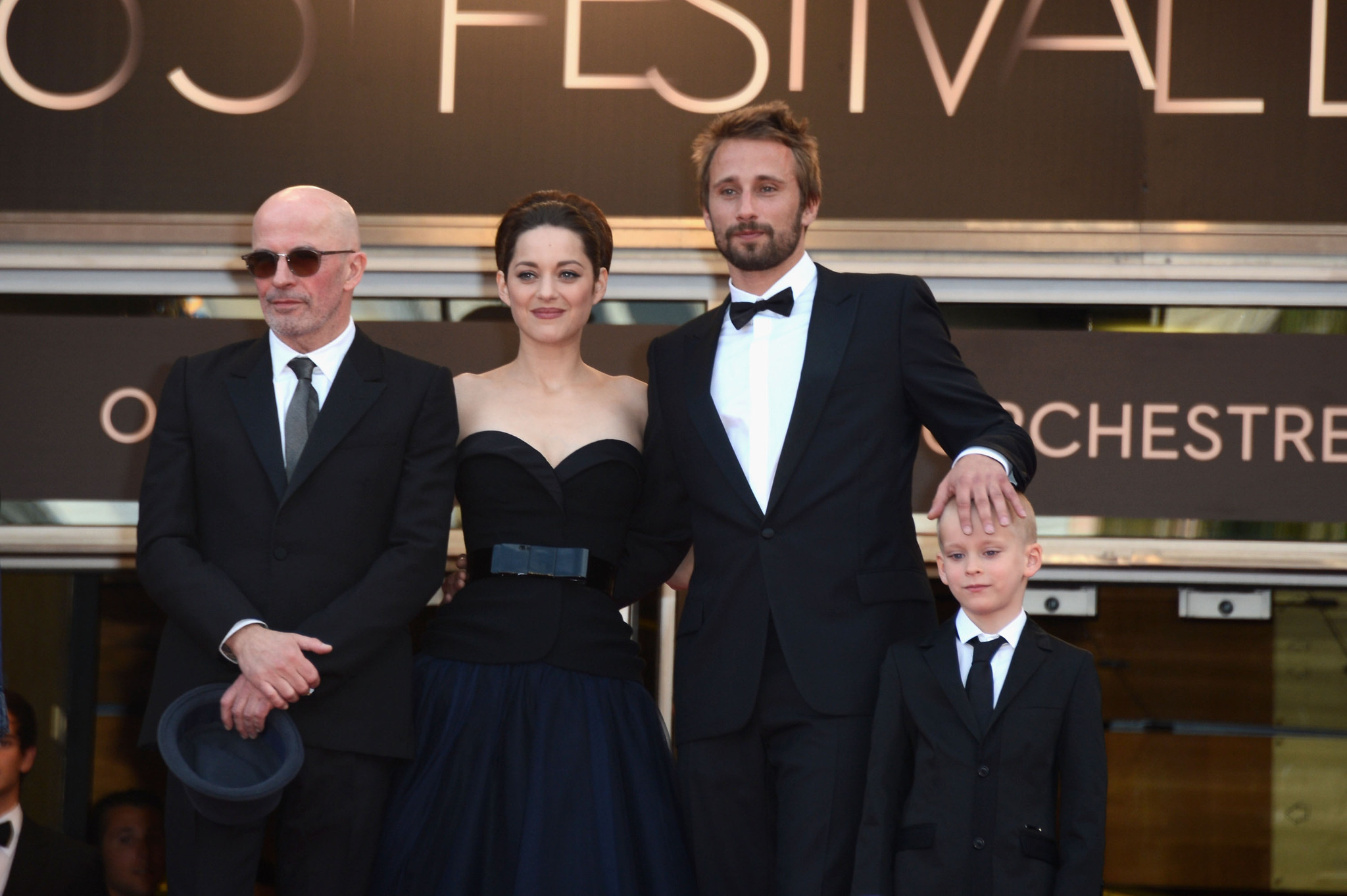 Jacques Audiard, Marion Cotillard, Matthias Schoenaerts and Armand Verdure at event of De rouille et d'os (2012)