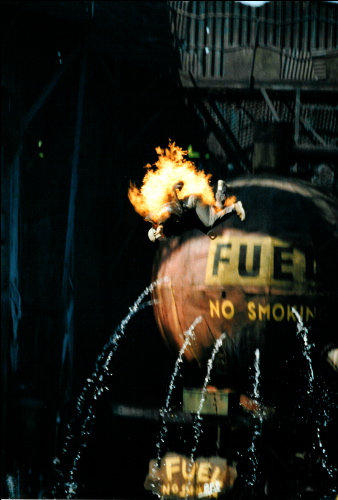 Steve Schriver on fire falling 43 feet