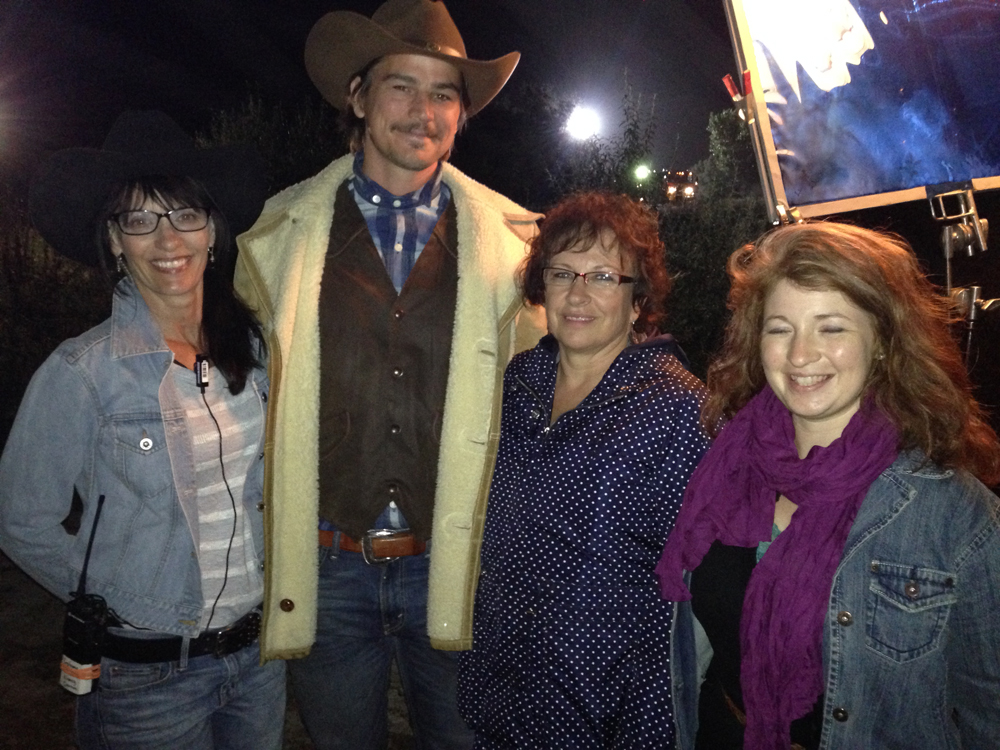 Photo op with the wardrobe crew and Josh Hartnett while working on 