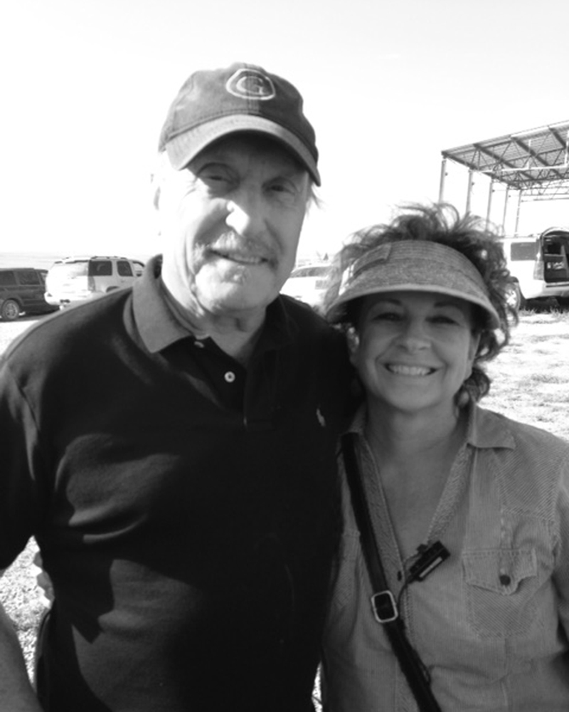 Saying goodbye to Robert Duvall on the last day of filming 