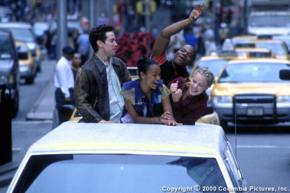 Charlie, Eva, Erik & Jody cut loose in a limo