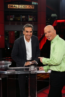Bill on the set of Deal or no Deal at the taping of the Bobby Generic comeback!