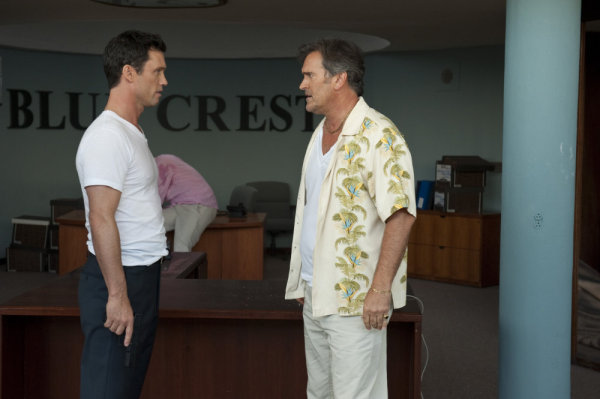 Still of Bruce Campbell and Jeffrey Donovan in Vilko bilietas (2007)