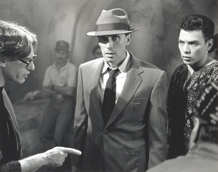 David Cronenberg directing Peter Weller and Joseph Scorsiani¹ in Naked Lunch(1991).
