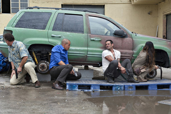 Still of Gabrielle Anwar, Coby Bell, Bruce Campbell and Stephen Martines in Vilko bilietas (2007)