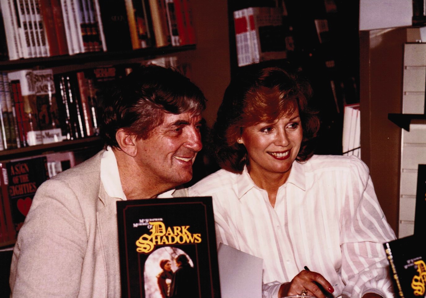 My Scrapbook Memories of Dark Shadows book signing: 1986; Jonathan Frid, Kathryn Leigh Scott