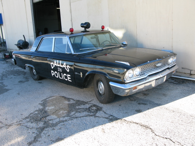 Parkland JFK motorcade 1963 Ford Dallas Police car