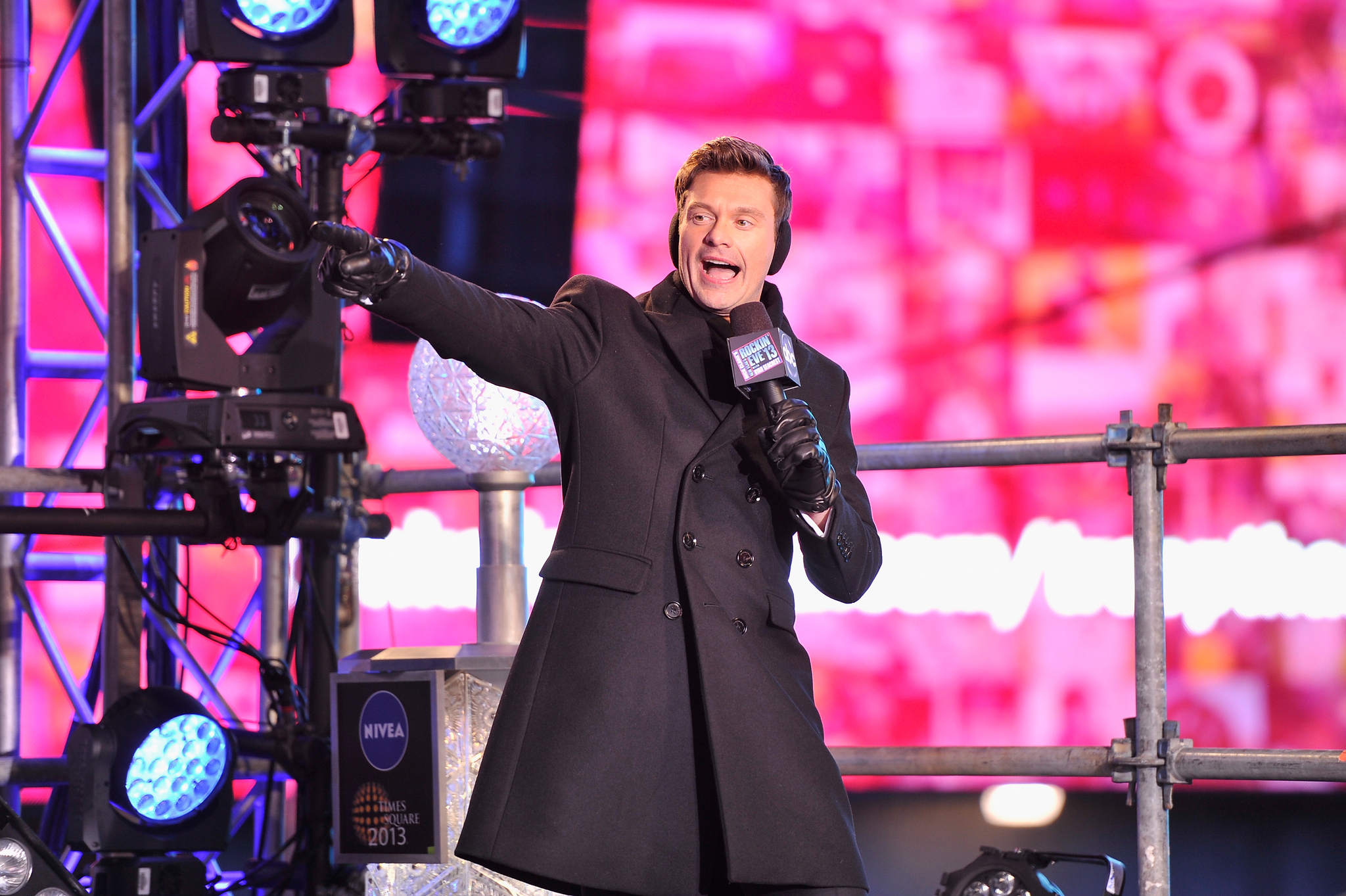Ryan Seacrest awaits 2012 onstage at 