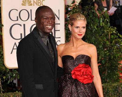 Heidi Klum and Seal at event of The 66th Annual Golden Globe Awards (2009)
