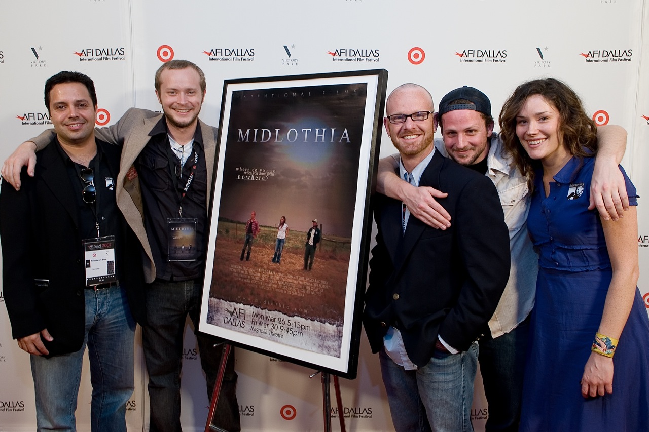Cast & Crew of Midlothia at AFI Dallas 2007 - Ricardo Veiga, Bill Sebastian, Randall Scott, James Thomas Gilbert and Jessica McClendon