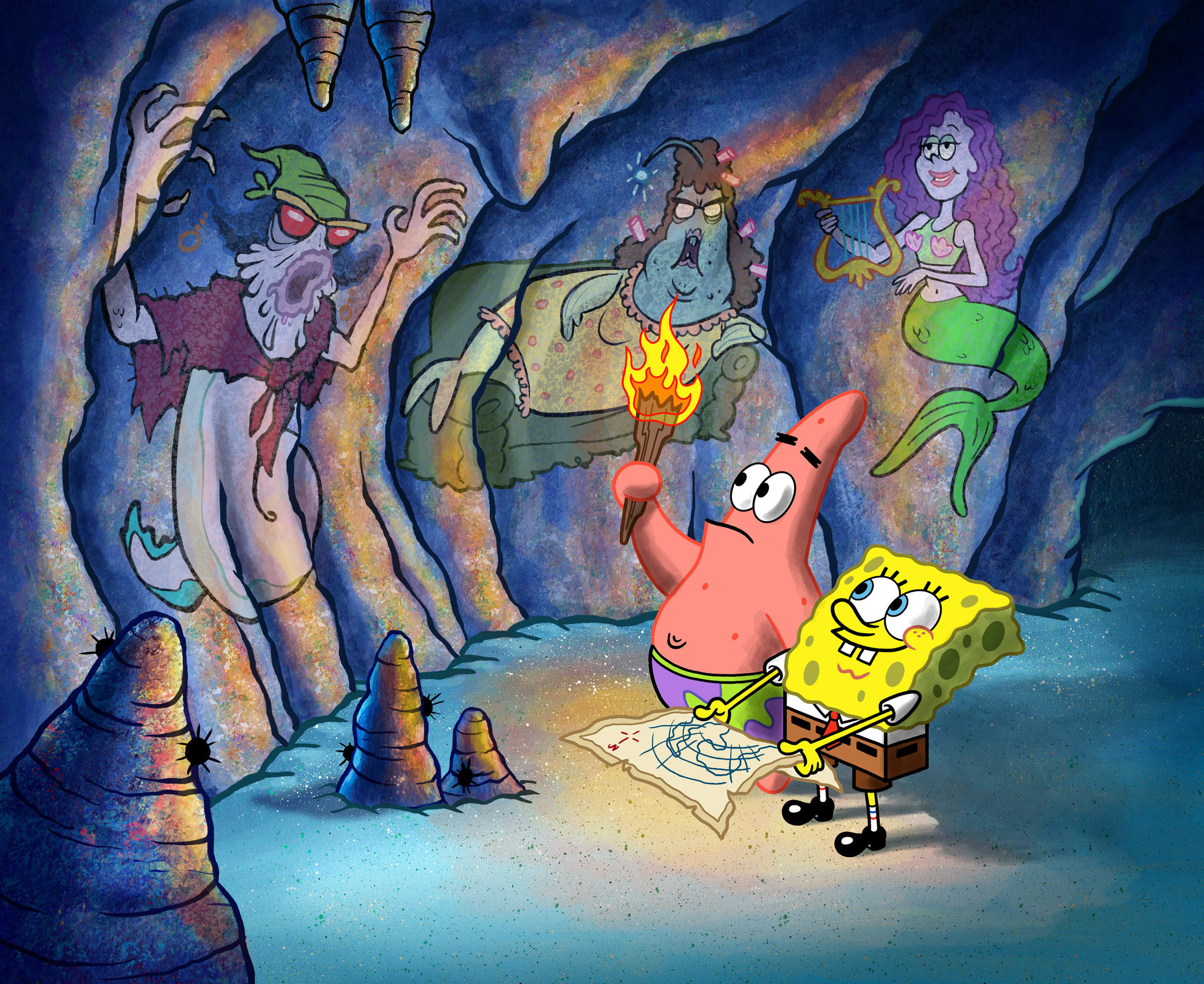 Still of Ginnifer Goodwin and Amy Sedaris in SpongeBob SquarePants (1999)
