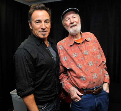Pete Seeger and Bruce Springsteen