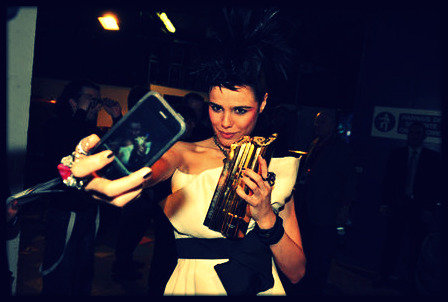 Melissa Mars @ NRJ MUSIC AWARD 2011 - winning BEST ENSEMBLE CAST for MOZART THE ROCK OPERA