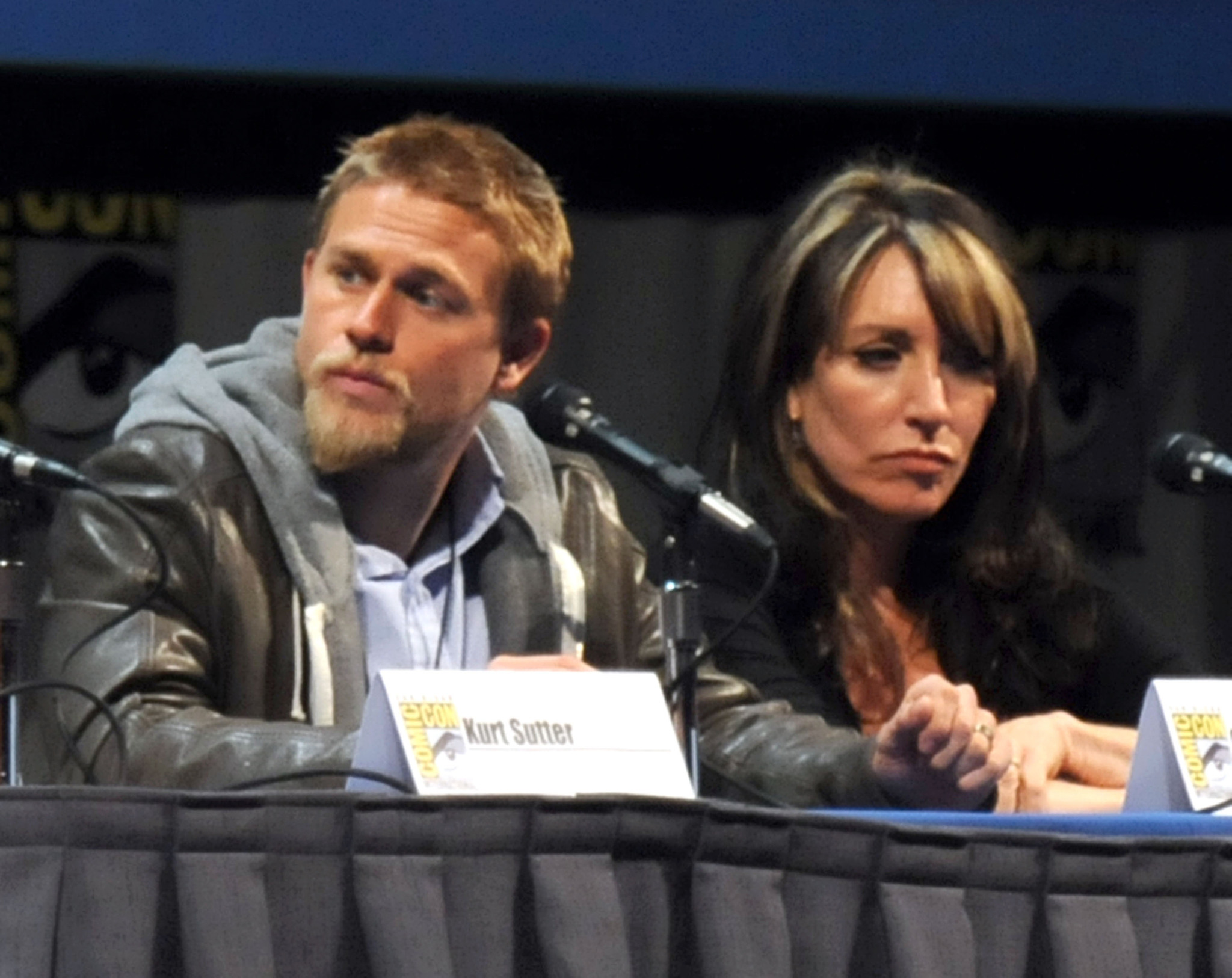 Katey Sagal and Charlie Hunnam