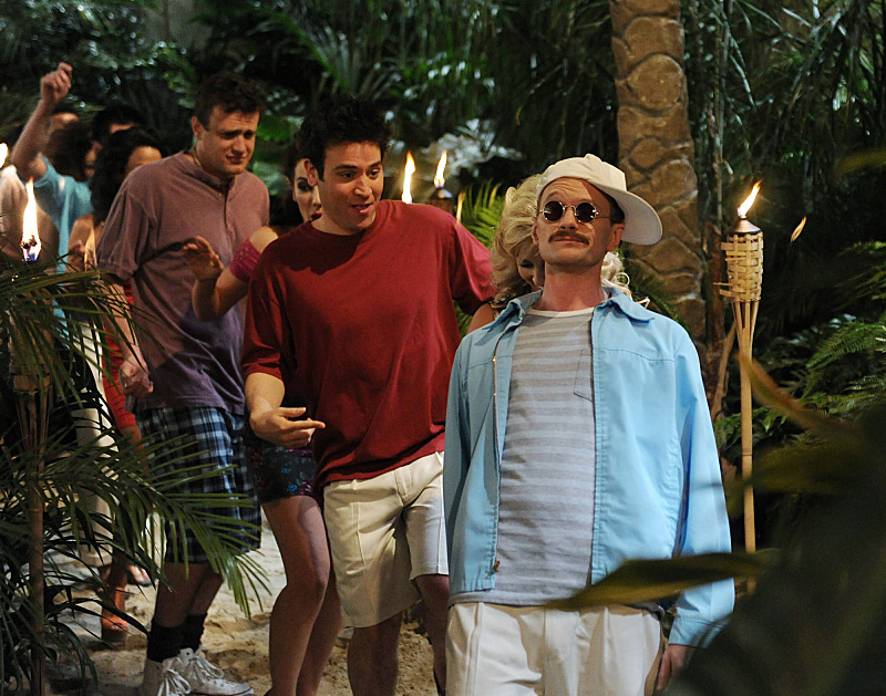 Still of Neil Patrick Harris, Jason Segel and Josh Radnor in Kaip as susipazinau su jusu mama (2005)