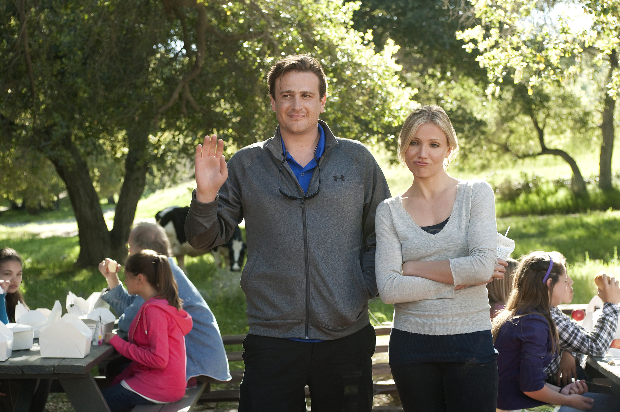 Still of Cameron Diaz and Jason Segel in Afigena mokytoja (2011)