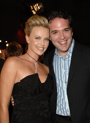Charlize Theron and Michael Seitzman at event of North Country (2005)