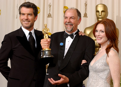 Pierce Brosnan, Julianne Moore and Jamie Selkirk