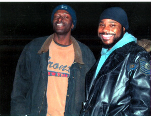 Ron Selmour with Malcolm-Jamal Warner hanging out,