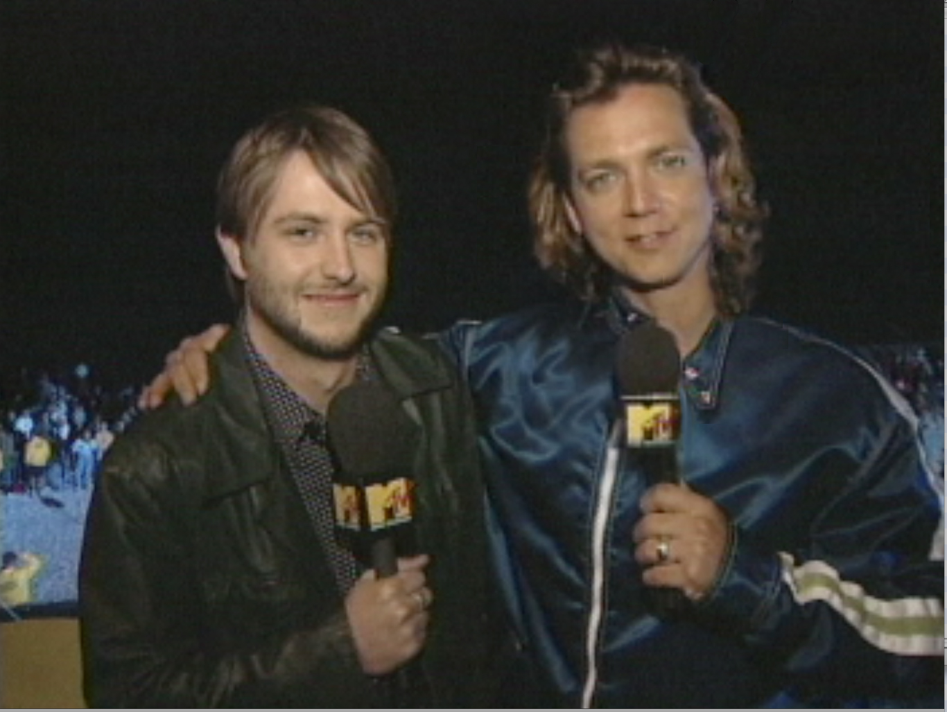 John Sencio with Chris Hardwick on MTV