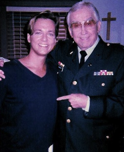 John Sencio on the set of his primetime network sitcom with guest star Ed McMahon.