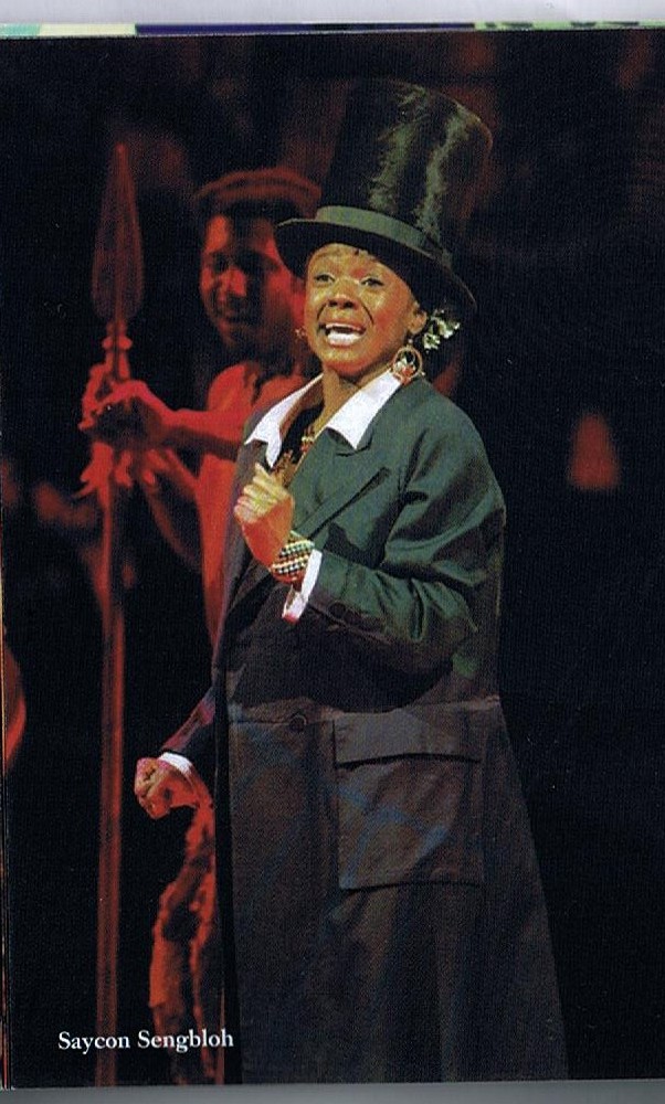 Saycon as Abe Lincoln in the Broadway revival of 