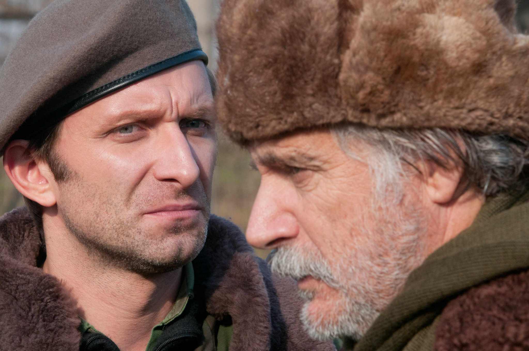 Still of Rade Serbedzija and Goran Kostic in In the Land of Blood and Honey (2011)