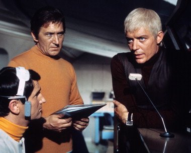 Still of Ed Bishop and George Sewell in UFO (1970)
