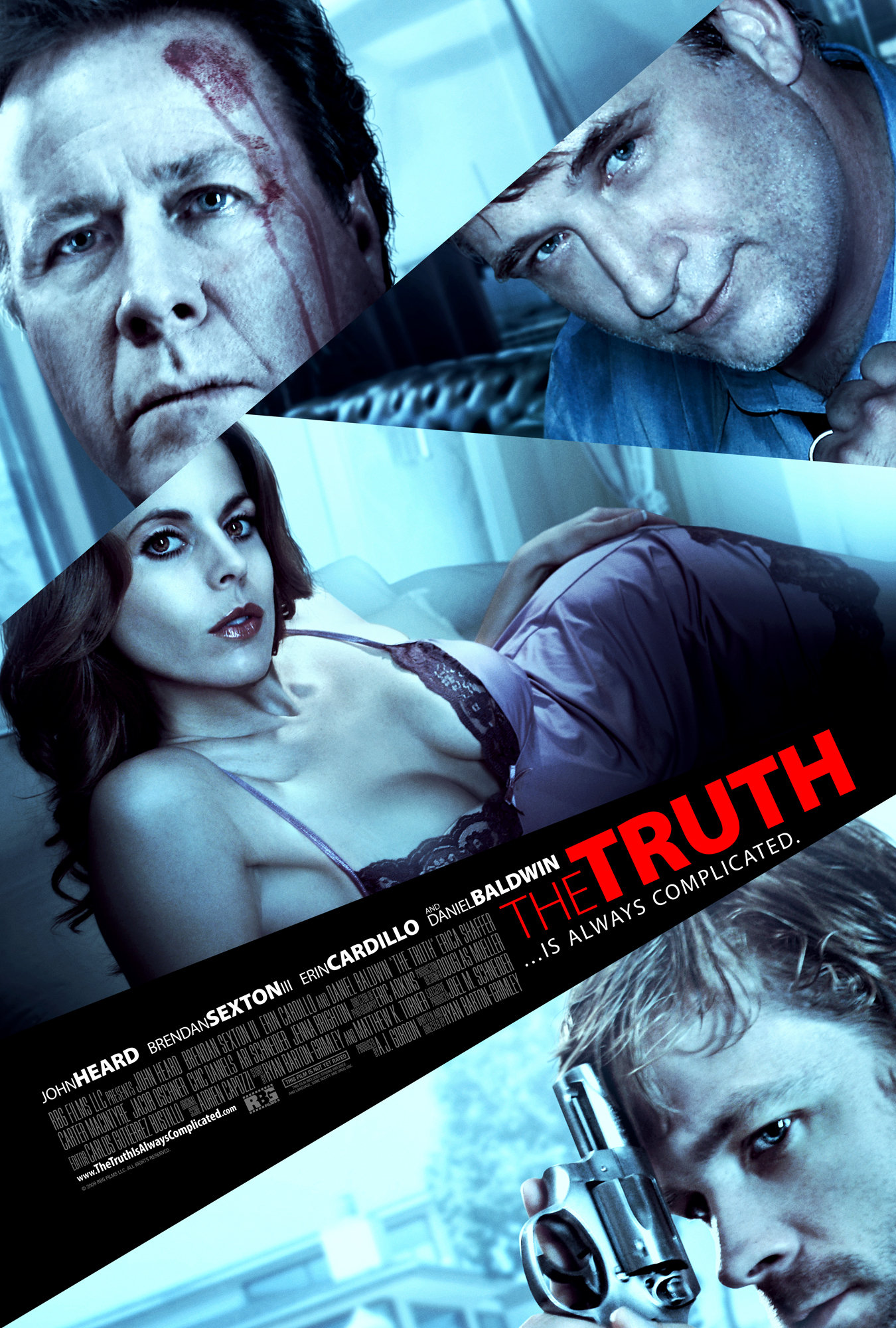 Daniel Baldwin, John Heard, Brendan Sexton III and Erin Cardillo in The Truth (2010)