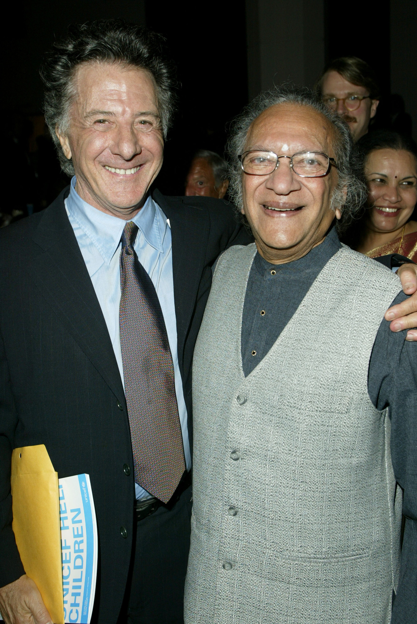 Dustin Hoffman and Ravi Shankar